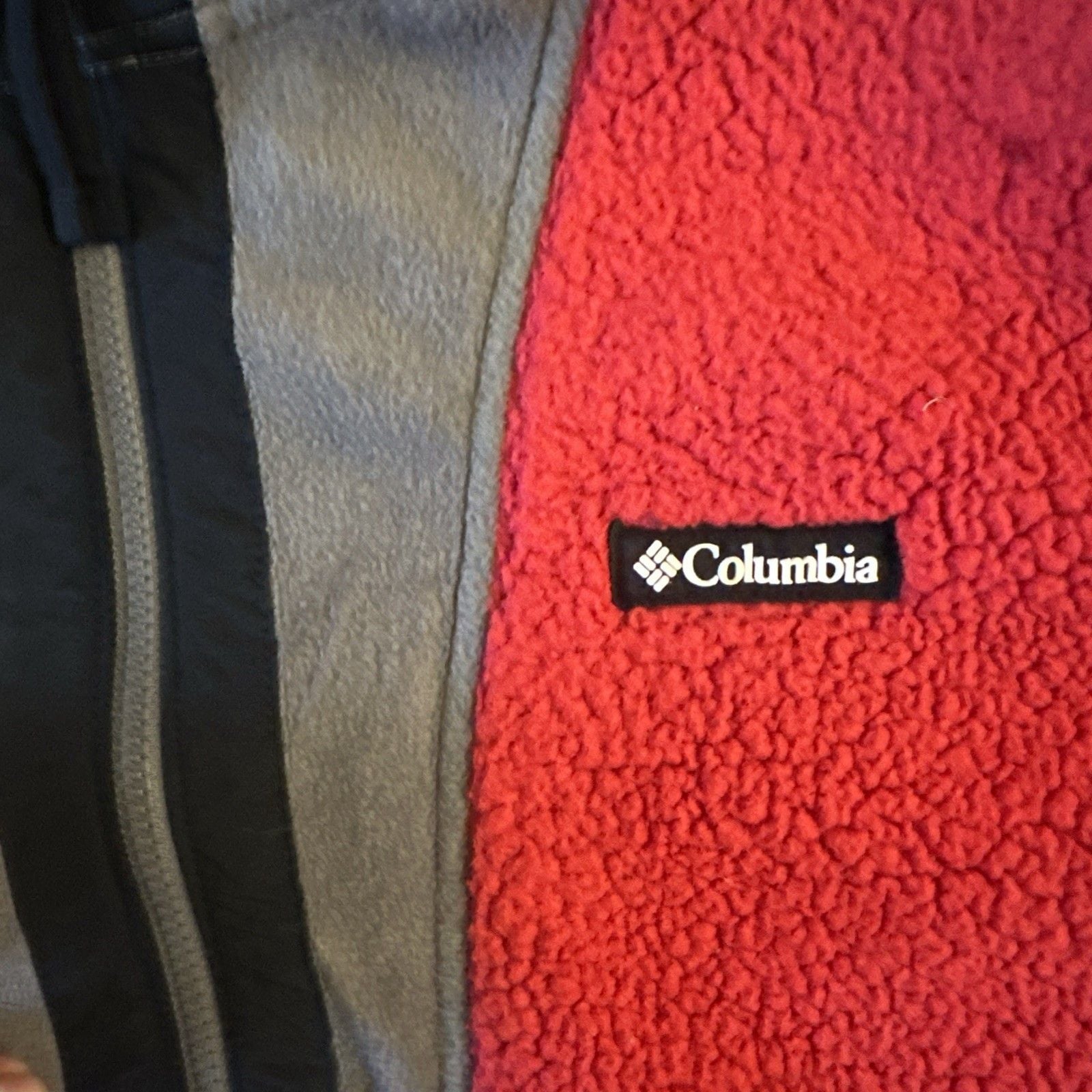Columbia Backbowl Red Grey Men Size 2XL Hooded Jacket 3
