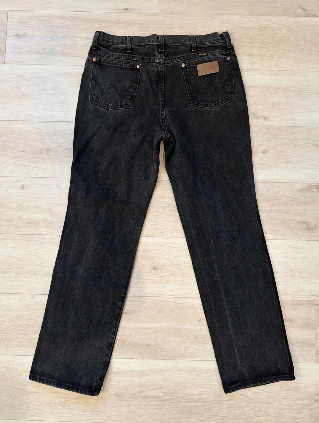 Wrangler Men's Black Jeans 34x32 Cowboy Cut 3