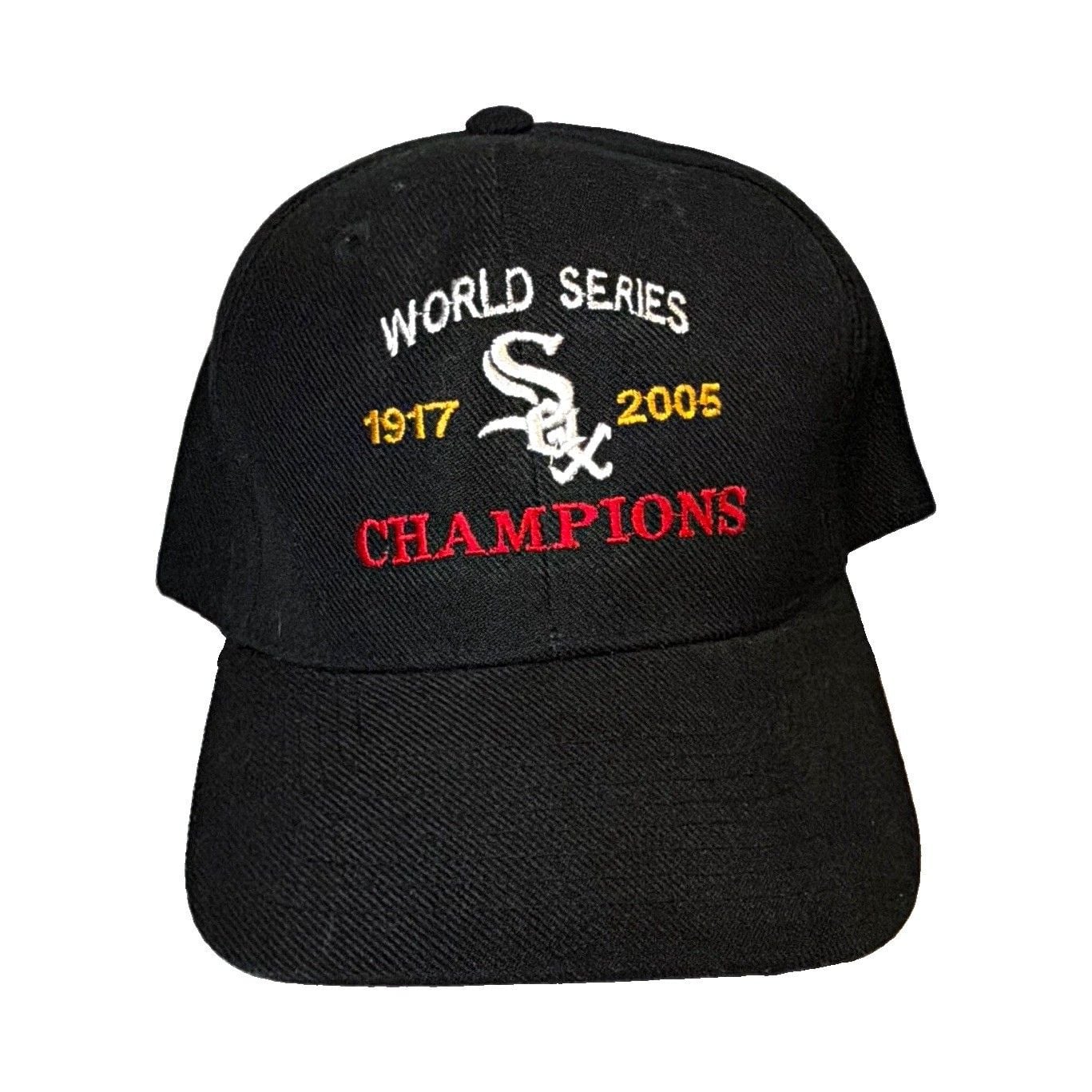 Chicago White Sox World Series Champions 1917/2005 Black Hat, One Size 2