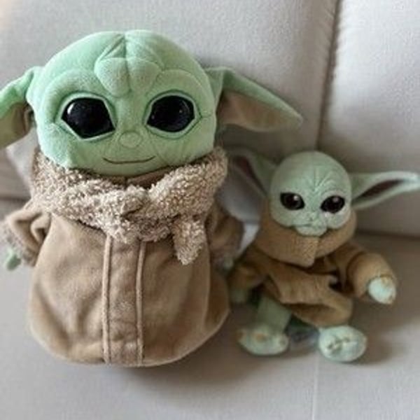 Disney Star Wars Mandalorian Baby Yoda Grogu Plush Dolls Lot Of 2
