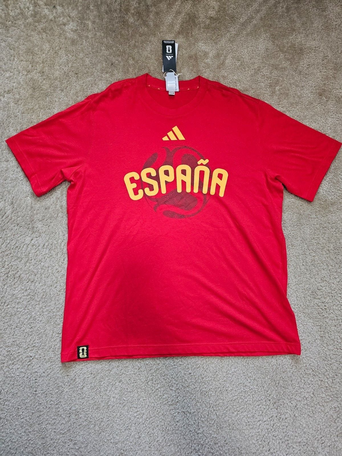 Adidas FIFA Spain España Soccer T-Shirt Men's 2XL Red Official Licensed NWT 2