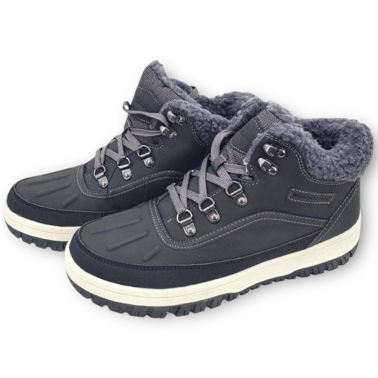 NWT Weatherproof Landon Men’s Suede Sneaker Boots – Grey – Size 13 11