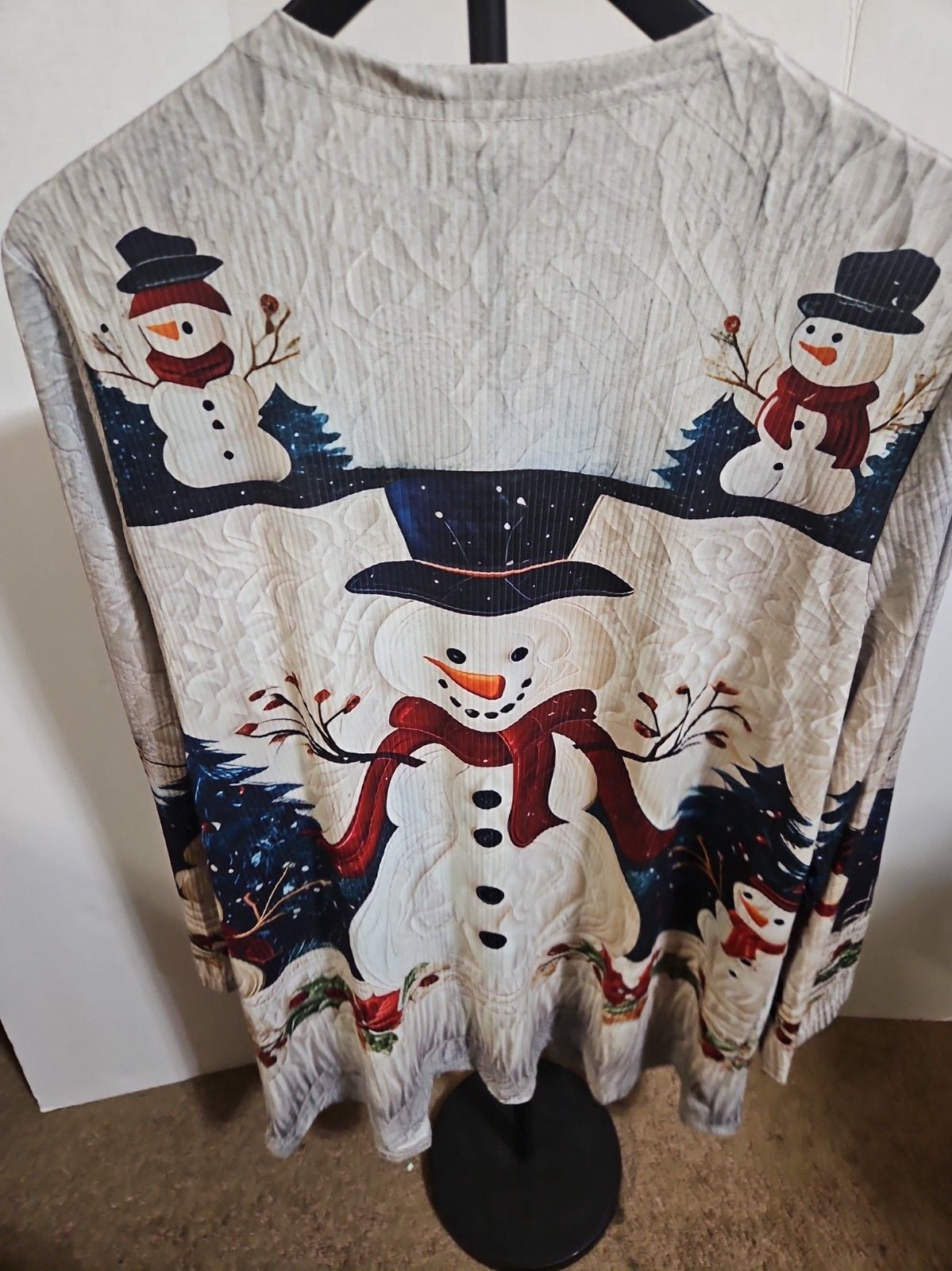 Snowman Cardigan L 3