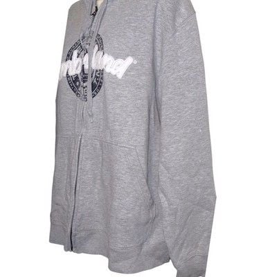 Timberland Full Zip Hoodie MensXL Gray Graphic Logo Sweatshirt Gorpcore Workwear 6