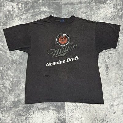 Vintage Single Stitch Miller Genuine Draft T-shirt 80’s Sneaker Tag Size XL USA 2