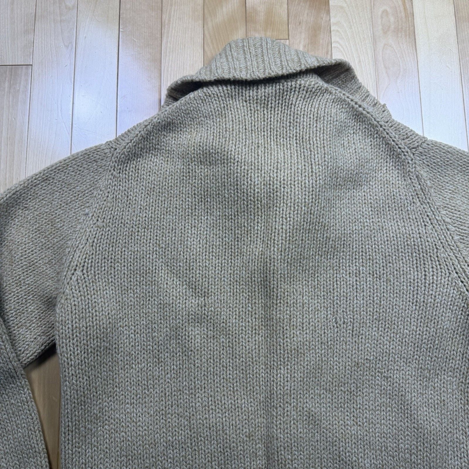 Vintage Alan Paine Shetland Wool Cardigan Mens 42 England Shawl Collar 60s 70s 16