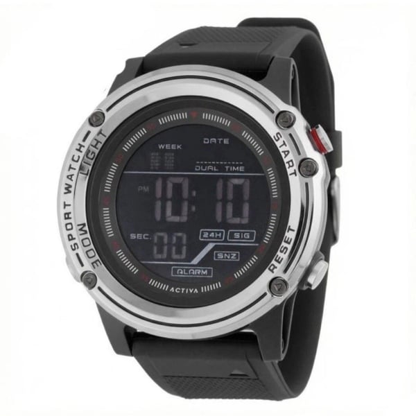 Activa Voyager of Time Men’s Digital Watch Black 52mm ACW8125-006 New In Box