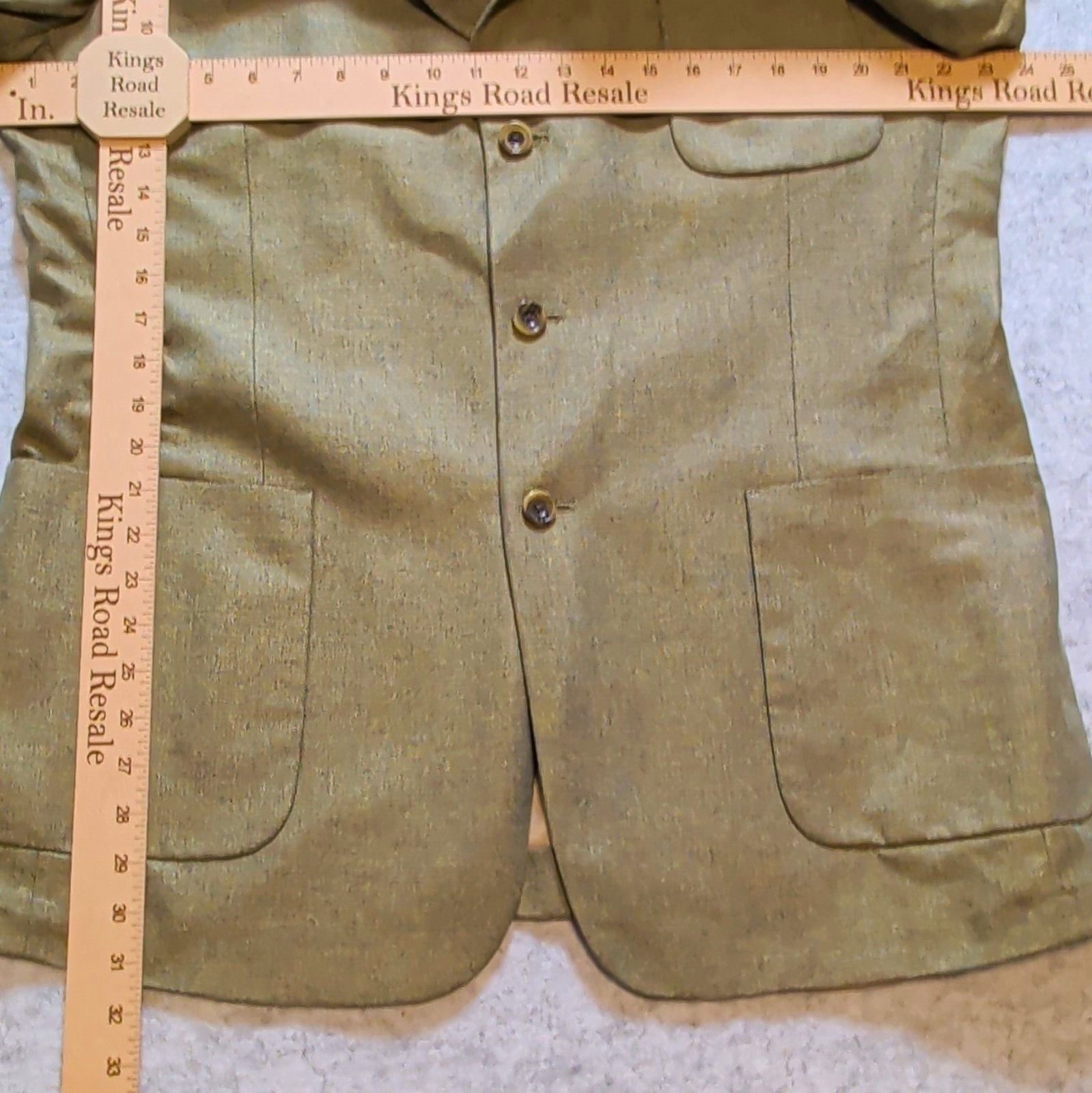 Vintage Hilton 1893 44 Long Sport Coat 100% Silk Blazer Made in USA Patch Pocket 10