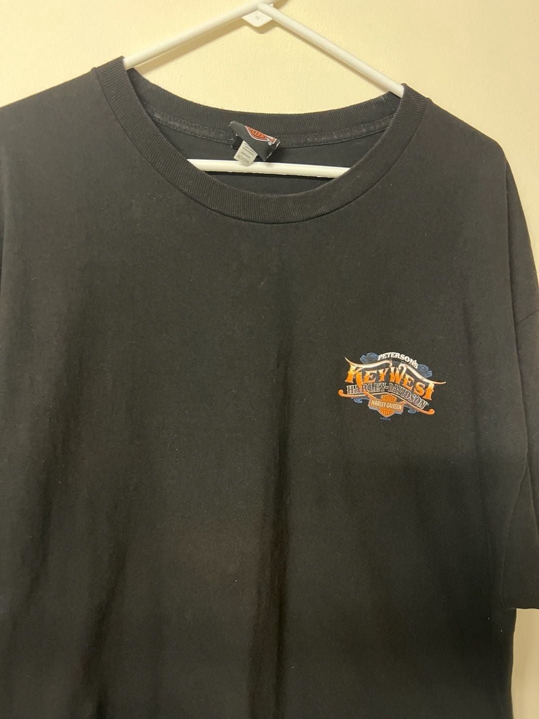 Harley-Davidson Peterson's Key West Florida Skull Pirate Black T-Shirt 2XL 2