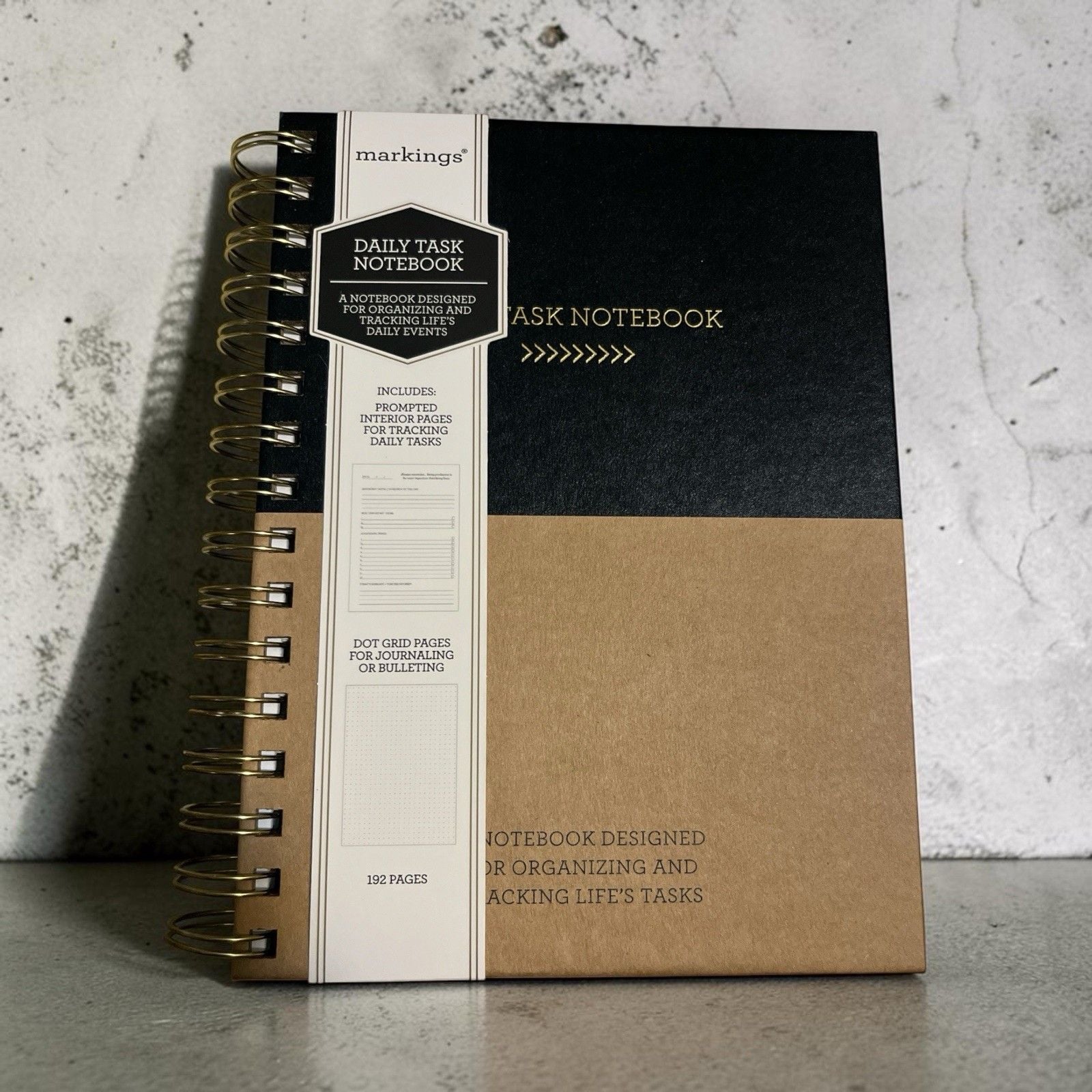 Markings By Design Group Task journal 192 Pages Daily Task Notebook Prompted 1