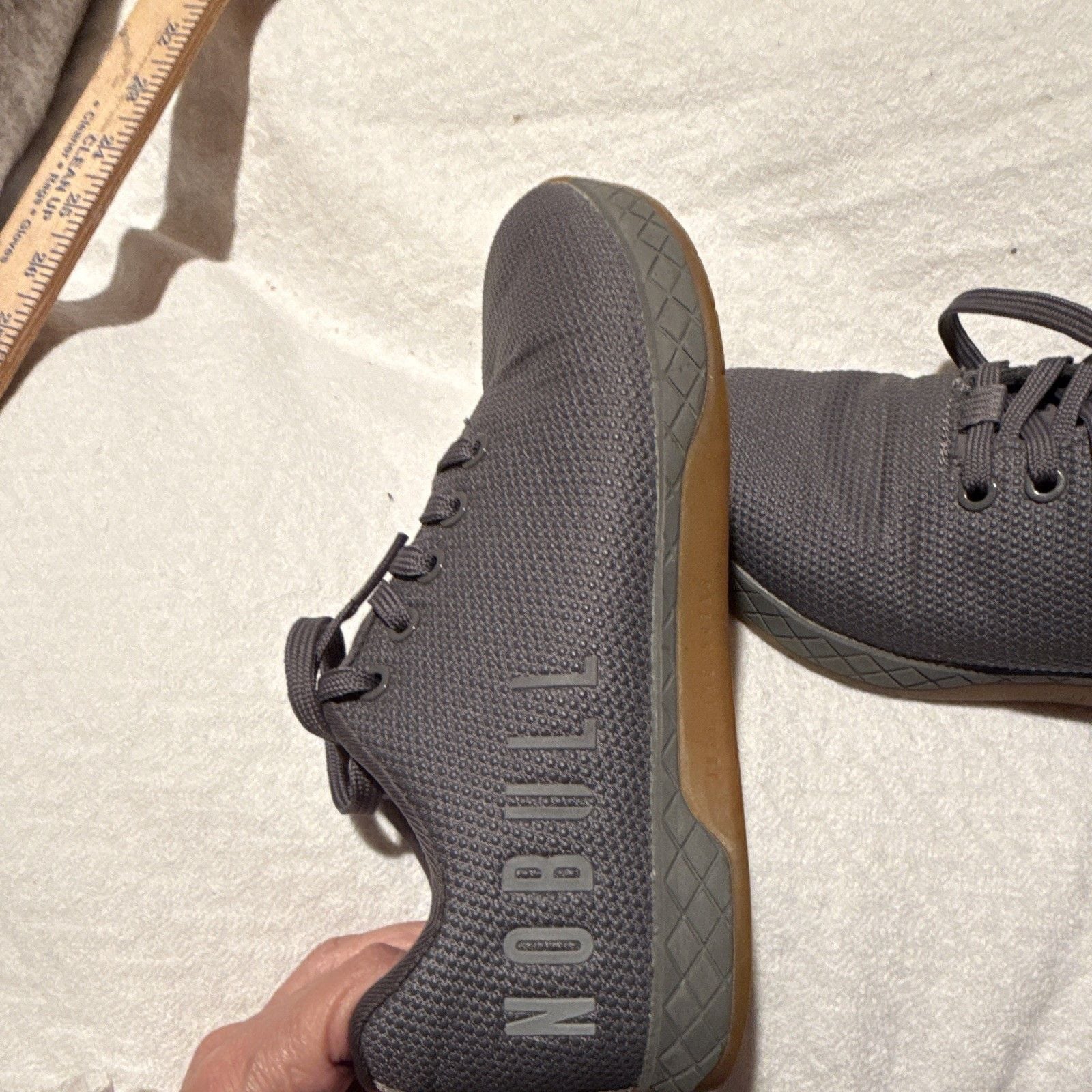 NOBULL Superfabric Trainer Gray gum CrossFit M6 W7.5 EU38.5 12