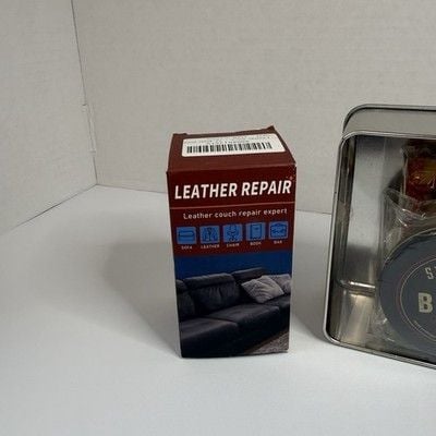 Sterling Goods Wax On Wax Off Gentlemen’s Shoe Shine Kit W/ Leather Repair Tape 3