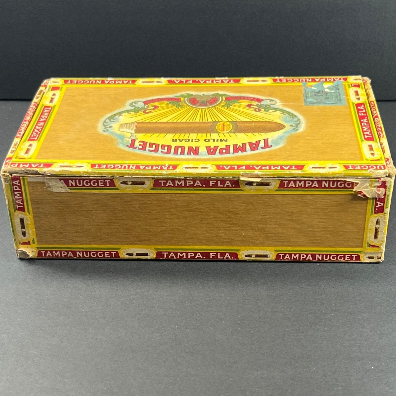 VTG 1950s Tampa Nugget Sublimes Mild Cigar Box 2 for 15 cents Empty 11
