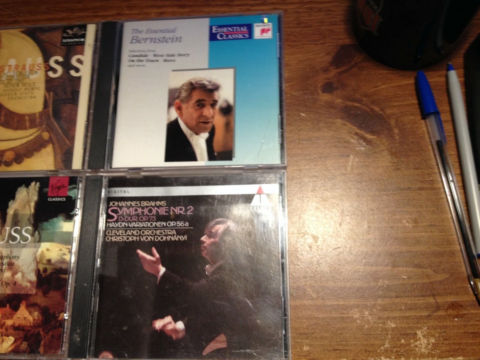 LOT OF 6 CLASSICAL CD'S (STRAVINSKY TSCHAIKOWSKY STRAUSS BRAHMS BERNSTEIN JARVI 2