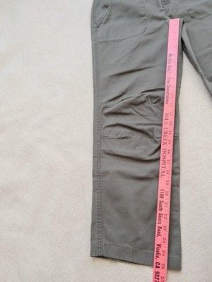 Bass Heritage Collection Women's Cargo Pants Size 6 Gray-Green Cotton Utility 7