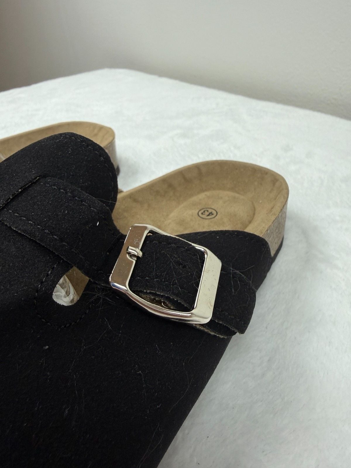 Black Suede Clogs Size 43EU/9.5US 5