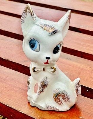 VTG Kitschy Anthropomorphic Blue Eyed Deer Made In Japan 1950’s Retro Kitschy 2