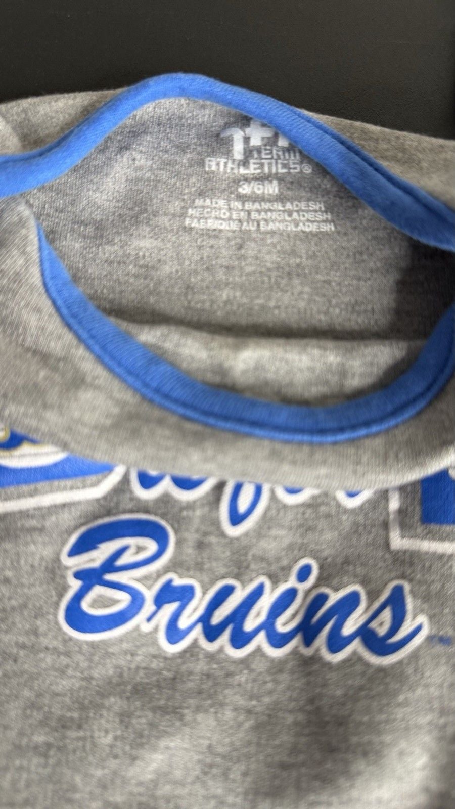 Team Athletics UCLA Bruins 3-Pack Baby Bodysuits 3-6M Blue Gray 5