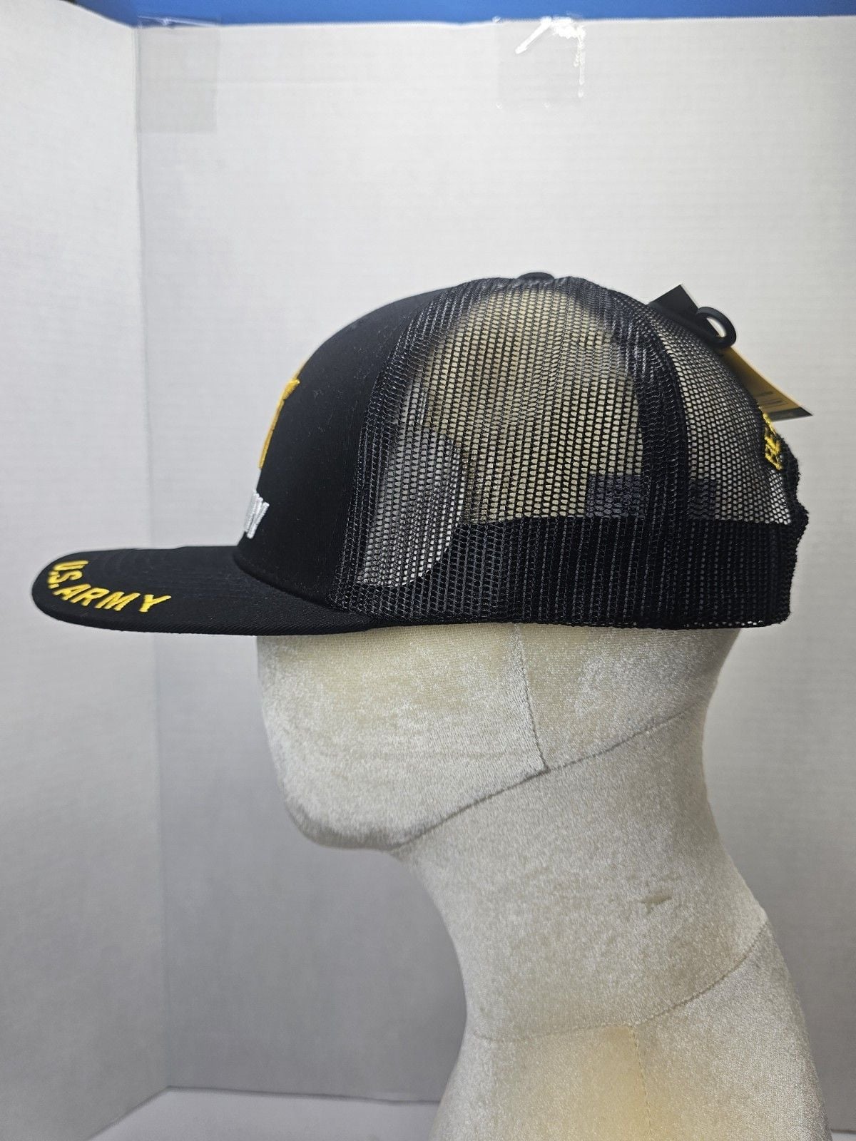 Top Level U.S. Army Trucker Hat Black Embroidered Snapback Cap Adjustable NWT 4
