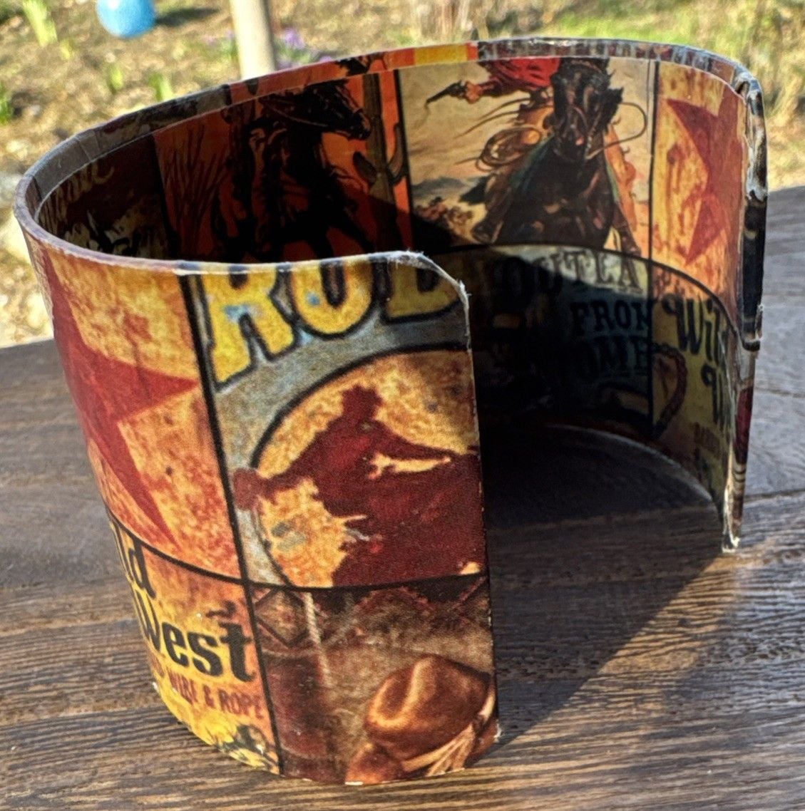 Western Cowboy Movie Bracelet Bangle Cuff Texas Rodeo Gunslinger Artisan Made 5