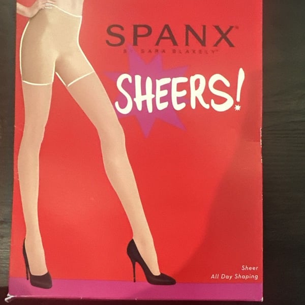 Spanx Size C Black All Day Shaping Sheers Style 913 New In Packaging Ships FAST