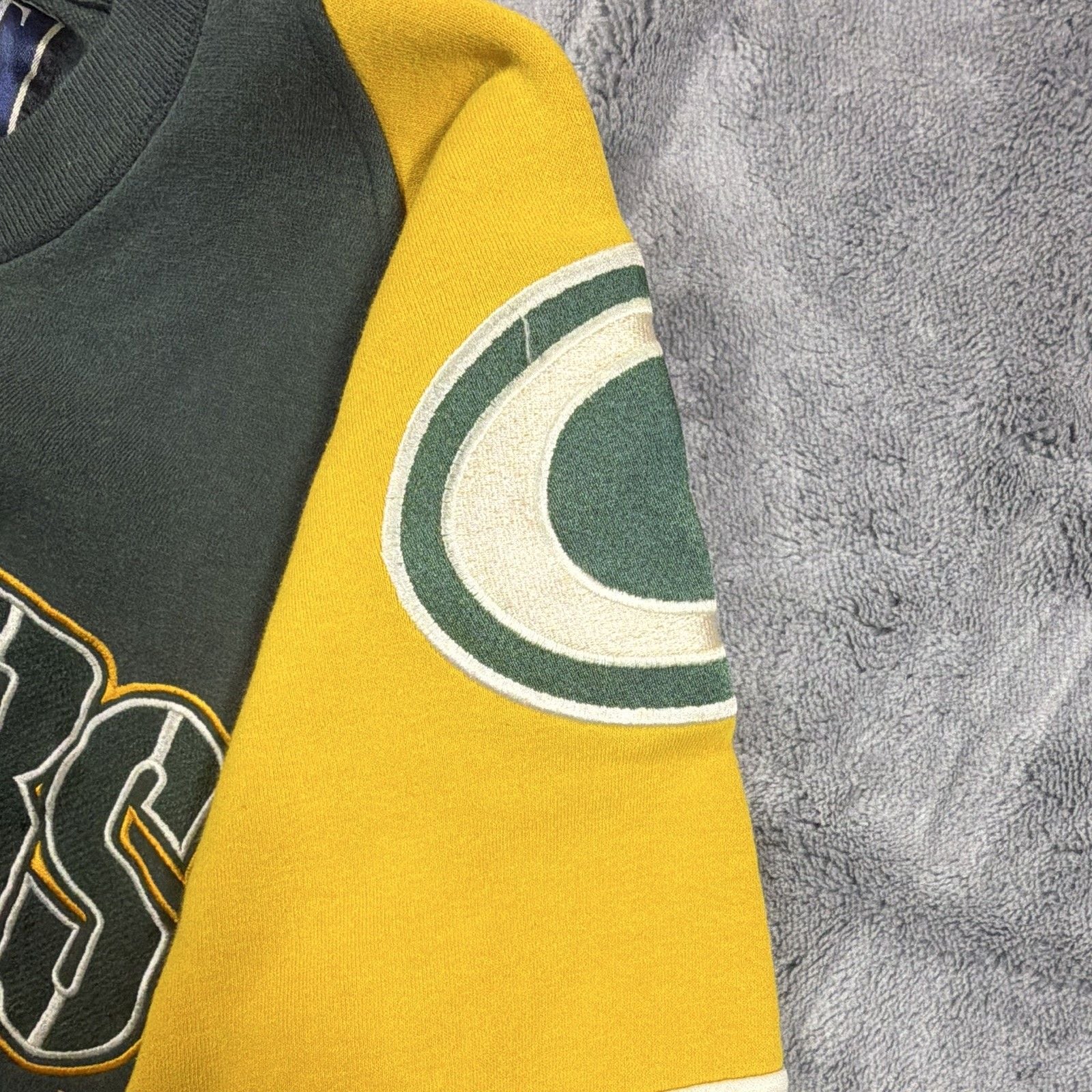 Vintage 1990s Galt Sand Green Bay Packers Crewneck Sweatshirt Size Large 5