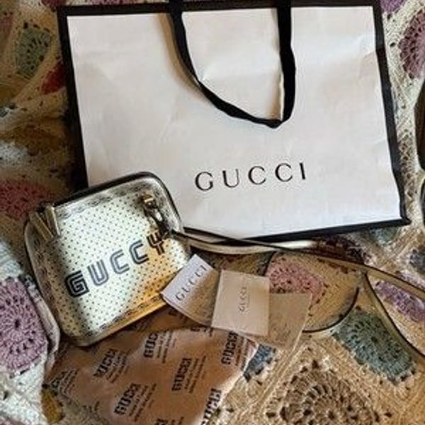 Authentic Gucci X sega  gold crossbody!
