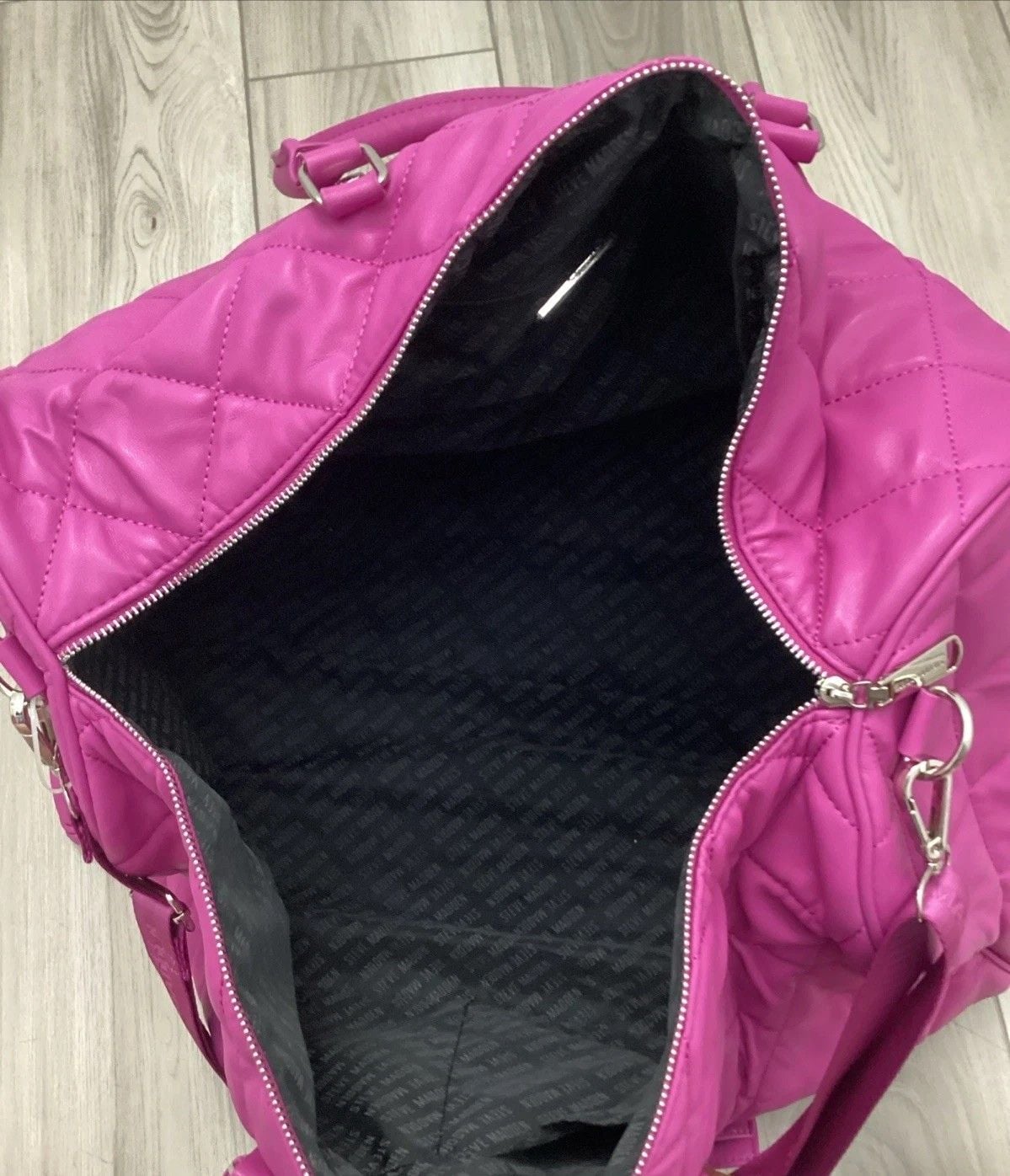 Steve Madden Mulberry BSpeedy Puffy Overnight Bag W Shoulder Strap NWT 13