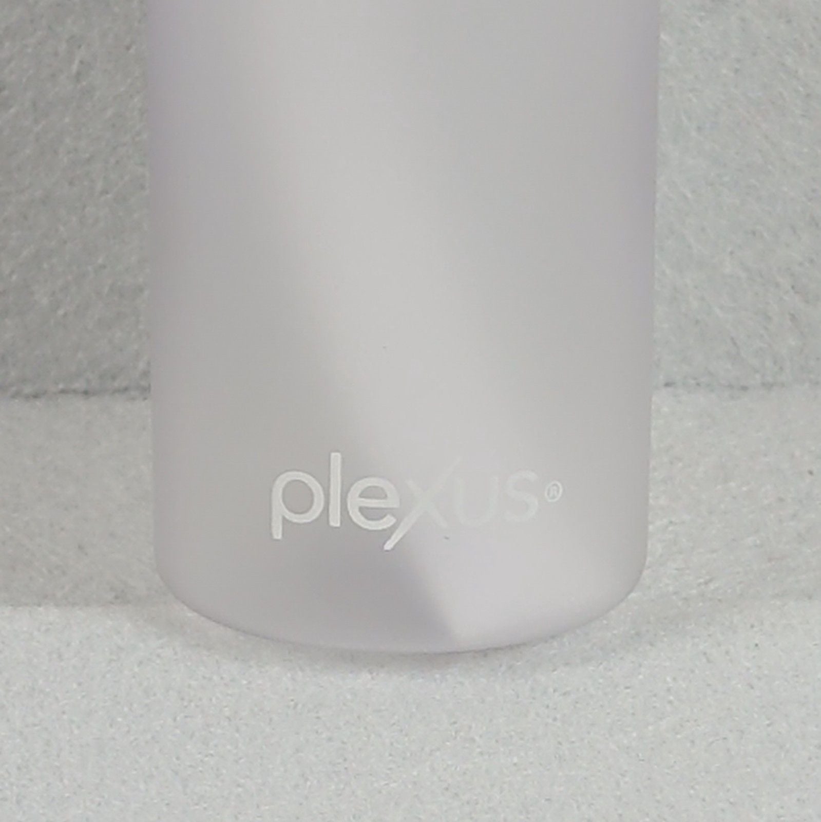 NEW Plexus Branded Frosted Water Bottle Slim Shaker Metallic Silver Screw Cap 2