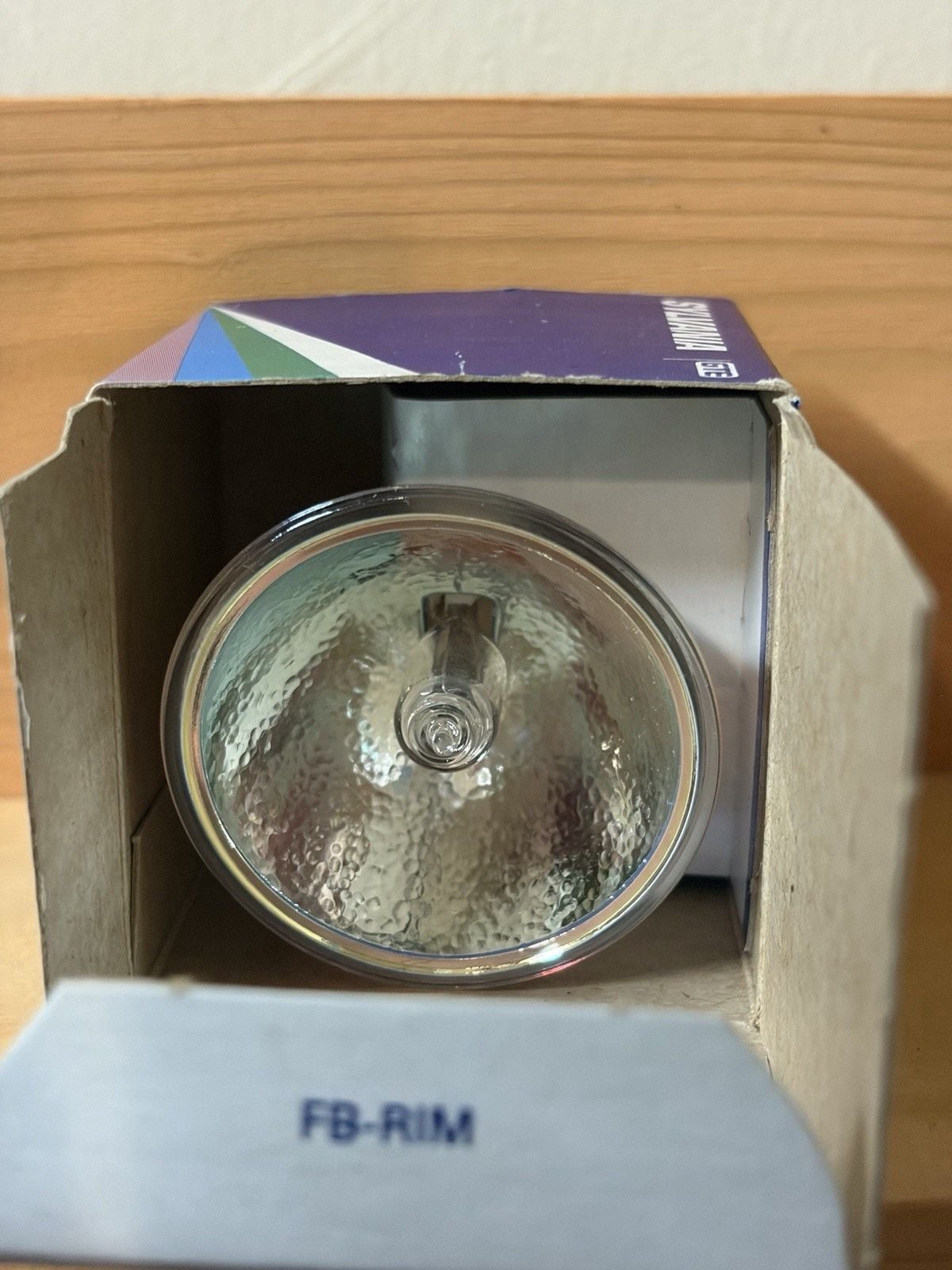 Vintage Sylvania GTE ELH Projector Lamp Bulb 300W 120V NOS Blue Dot New In Box 3
