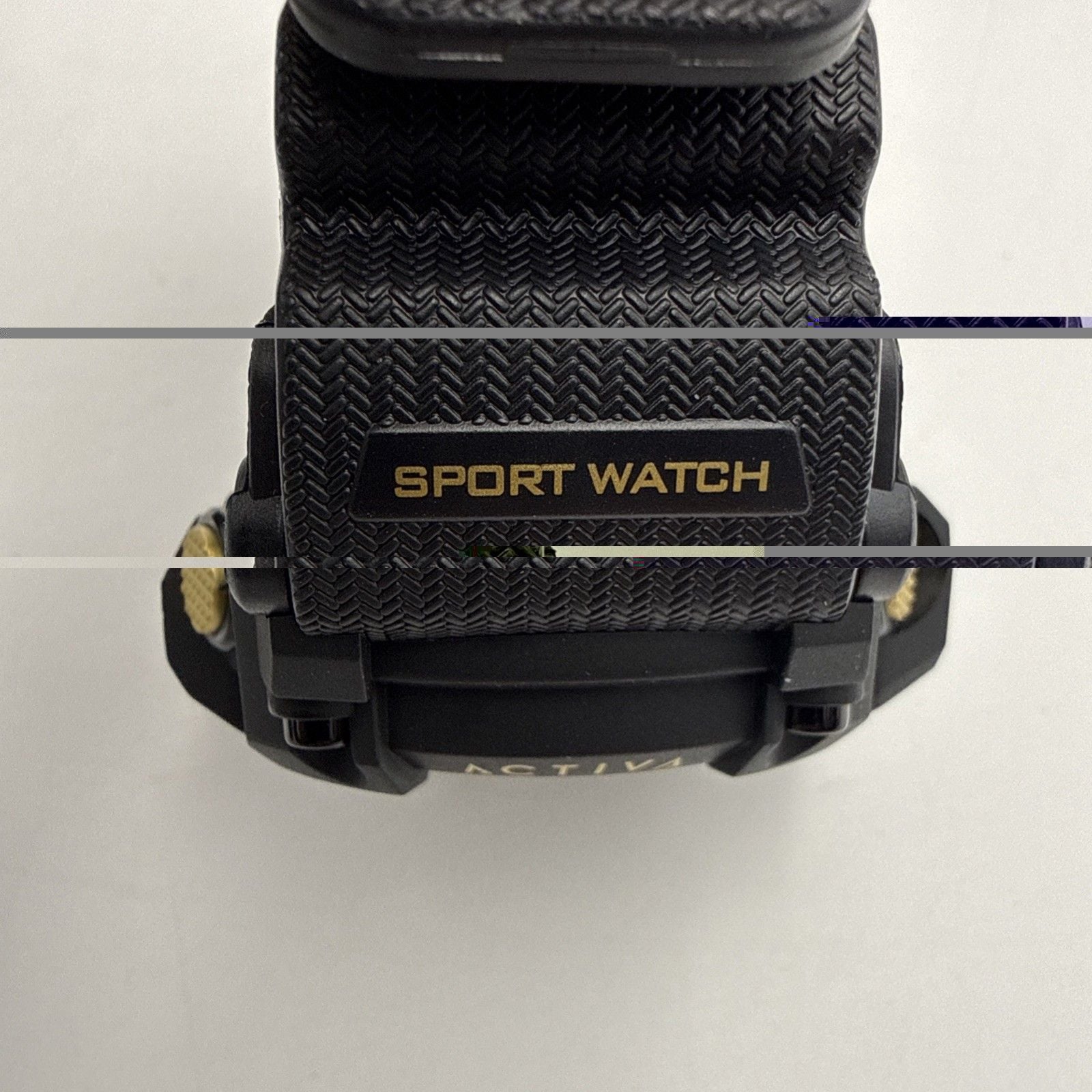 Activa by Invicta ACW8020-004 Men’s Black Gold Digital Sport Watch 56mm NIB 11