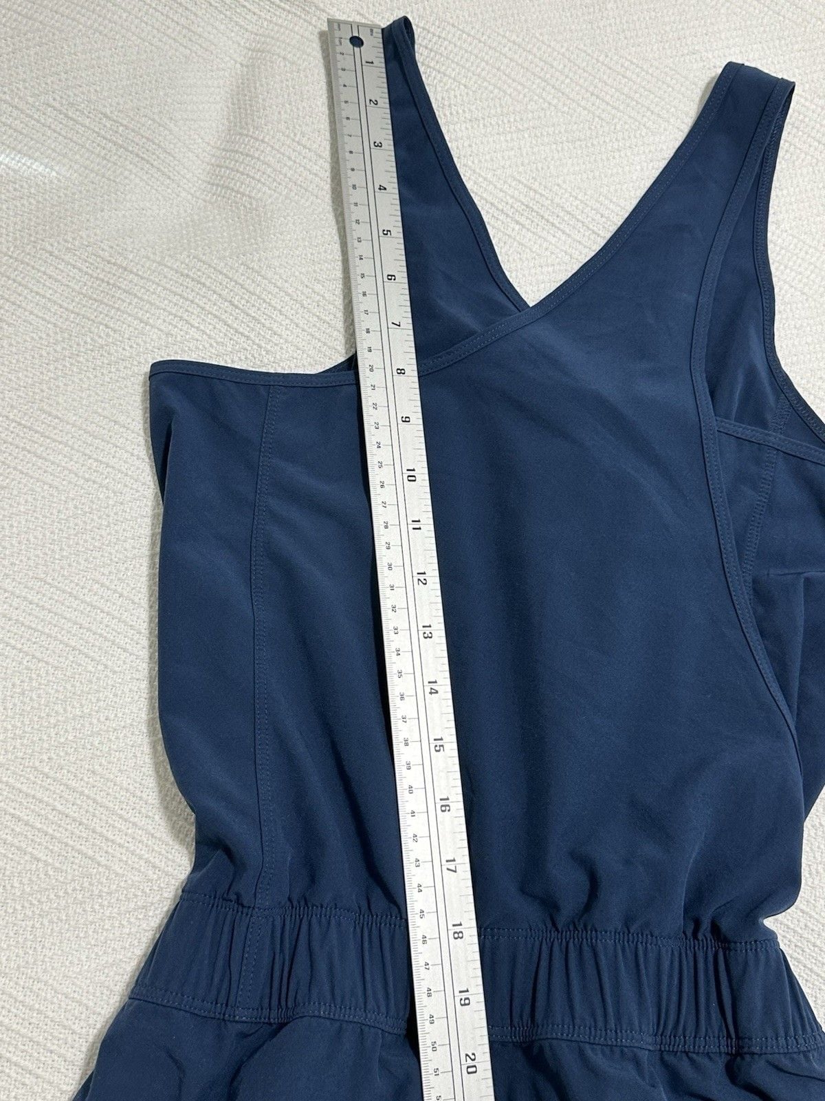Patagonia Fleetwith Romper Womens Medium V-Neck Drawstring Stretch Waist 14