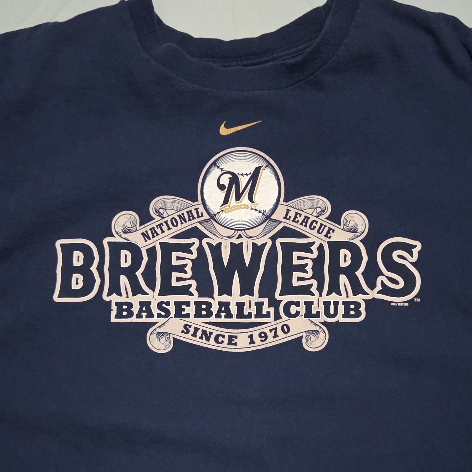 Nike Milwaukee Brewers Major League Baseball MLB T-Shirt Size L 2005 3