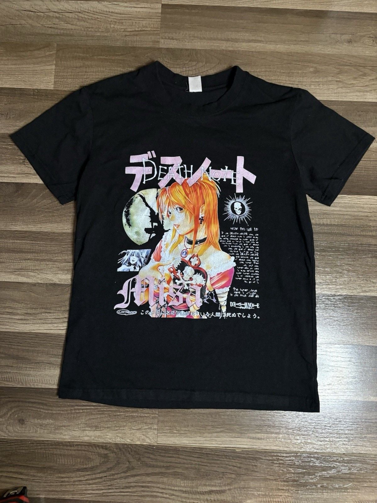 Death Note Misa Amane Vintage Graphic T-Shirt Black Mens Size M 2