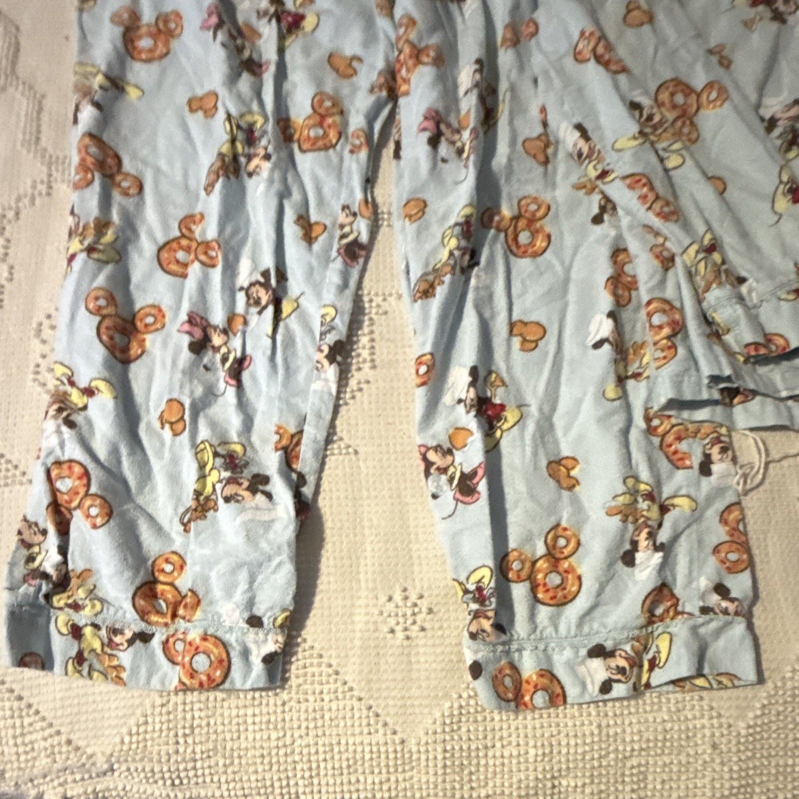 Disney Store Mickey Mouse 2-Piece Flannel Pajama Set Long Sleeve Pockets M 5