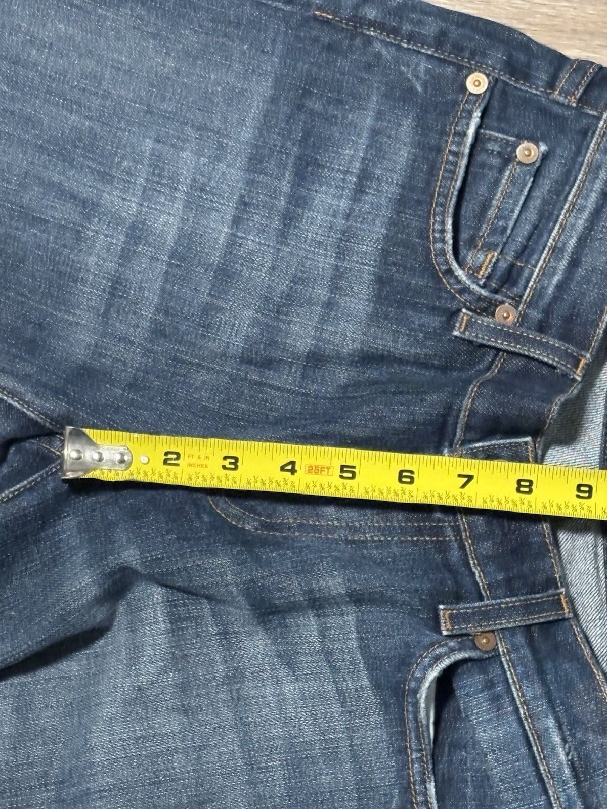 Vintage 7 For All Mankind Low Rise Bootcut Jeans Women’s Size 29 Blue Y2K Denim 12