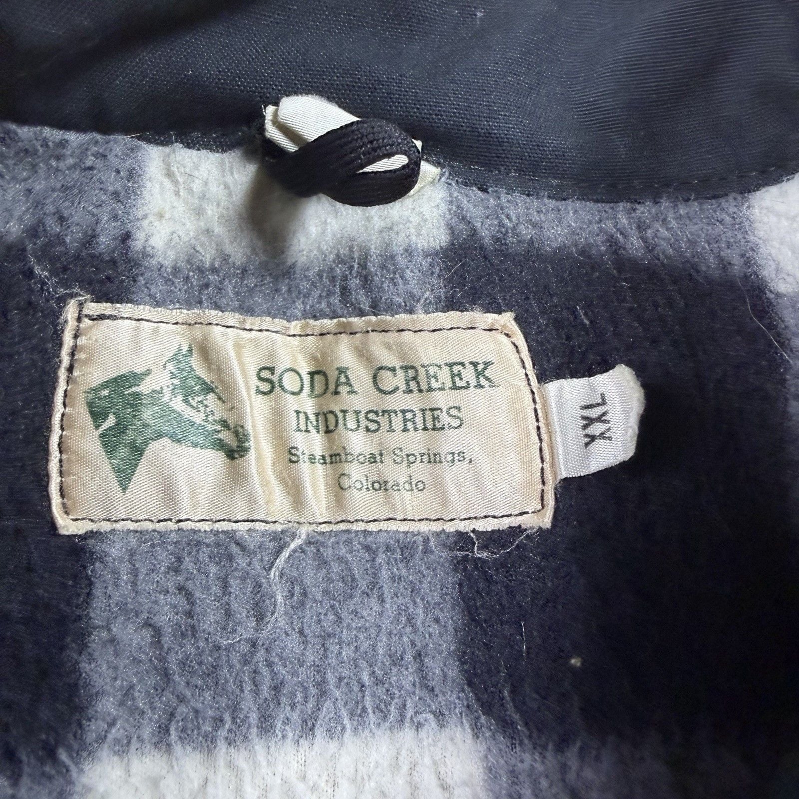 Vintage Soda Creek Industries XXL Western Ranch Coat Made USA Blanket Lined 4