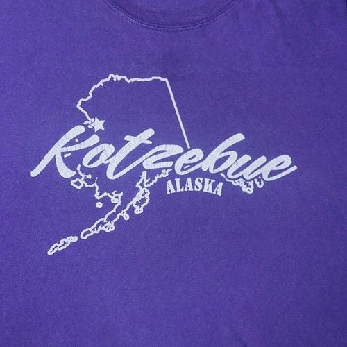 Kotzebue Alaska Purple Graphic T-Shirt 3