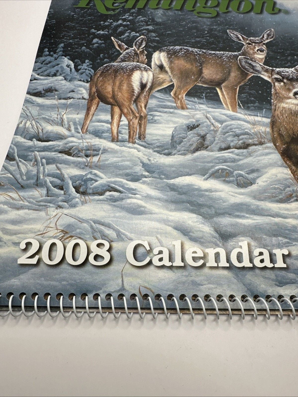 Vintage 2008 Remington Hunting Calendar Gays True Value Tunkhannock Pa Deer Hunt 2
