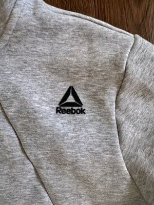reebok mens hoodie 3XL Gray Cotton Blend Athelete Full Zip 5