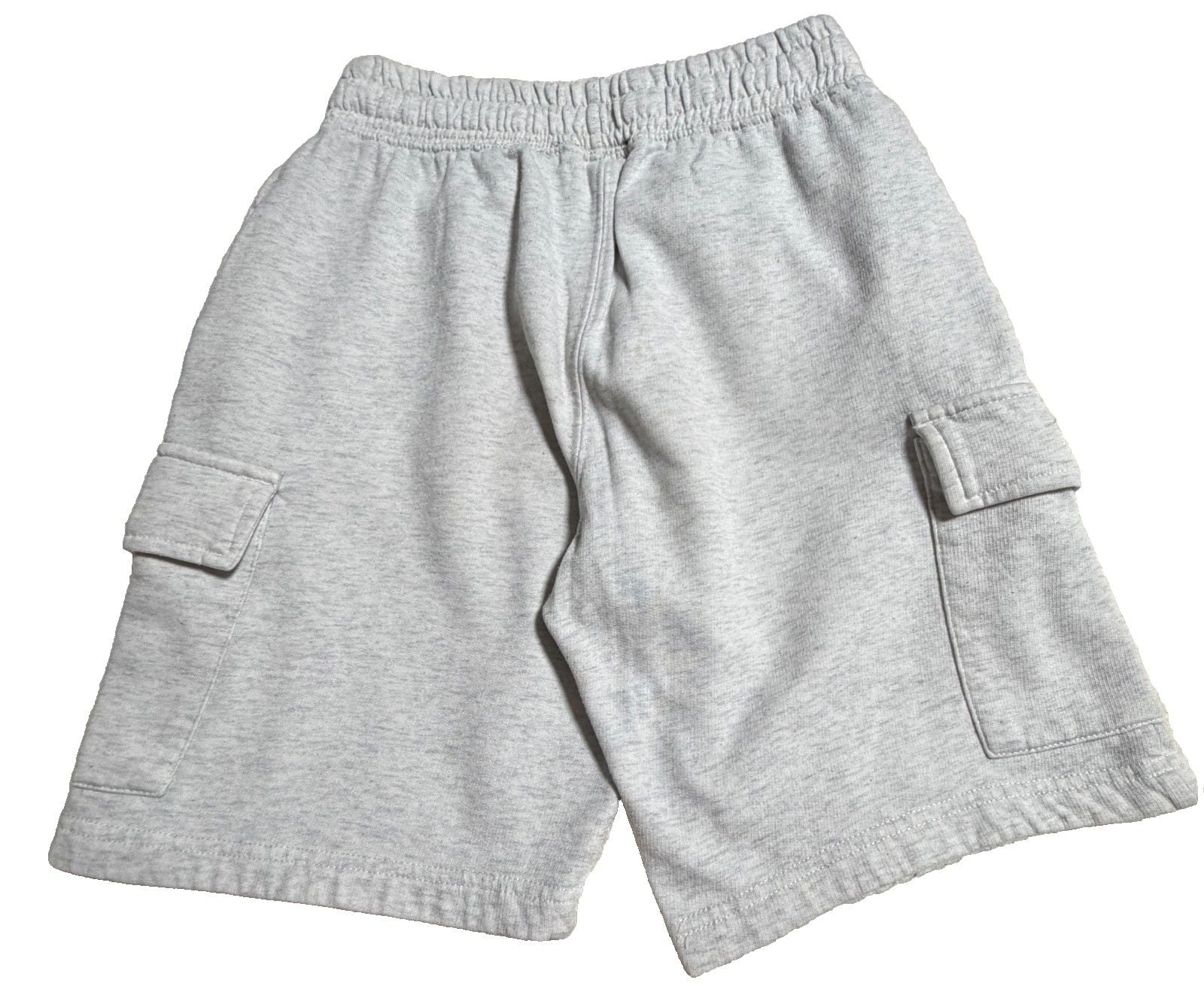 New Balance Boys Gray Cargo Sweat Shorts M 10-12 Athletic Casual Elastic Waist 3