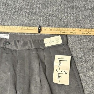 Umen Studio Suit Mens Large 33x33 Gray Viscose Polyester Classic 2 Piece 20