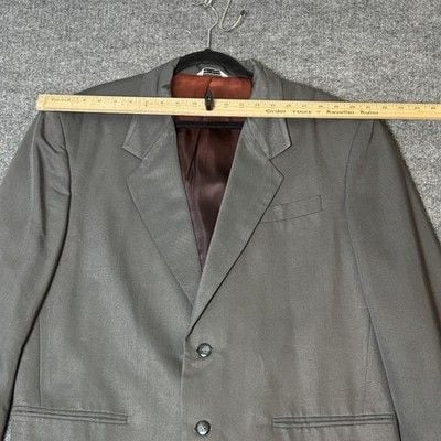 Umen Studio Suit Mens Large 33x33 Gray Viscose Polyester Classic 2 Piece 13