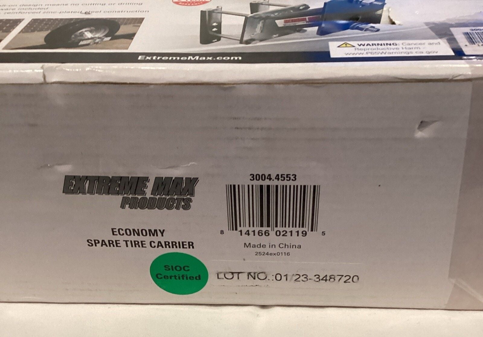 Extreme Max (EMSTC) Bolt-On Spare Tire Carrier BRAND NEW IN BOX 2