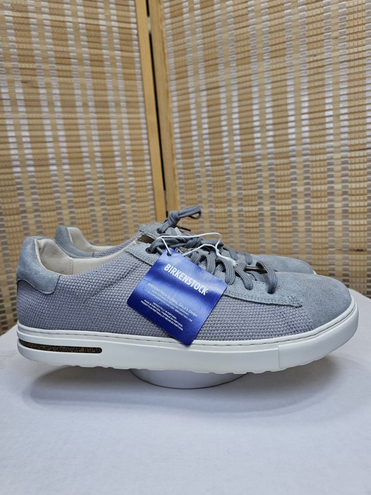 Birkenstock Bend Low Gray Knit Suede Sneakers Men's Size 12 EU 45 2