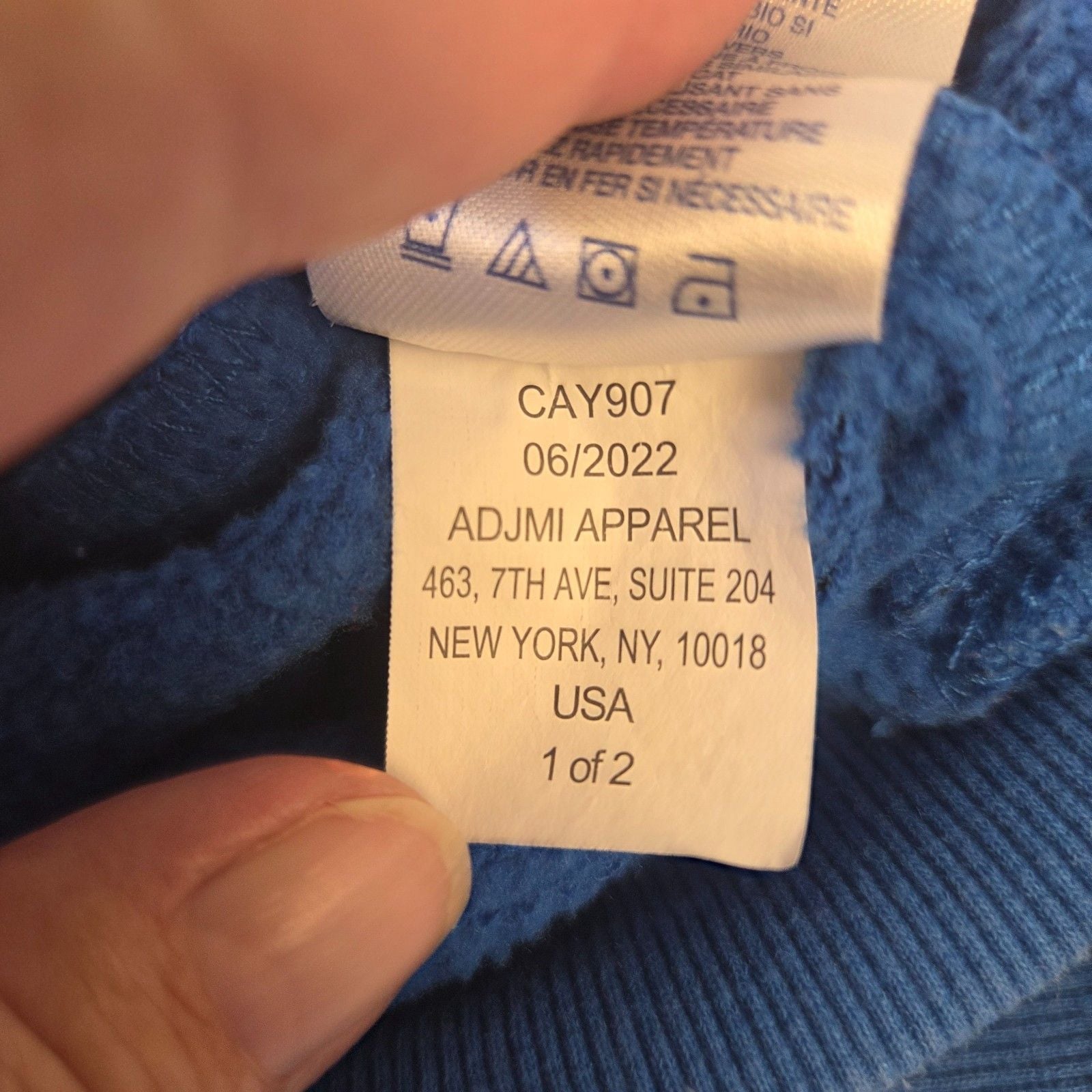 Champion Boys Kids blue Fleece Hoodie All Over Print Script Logo Size 5 8