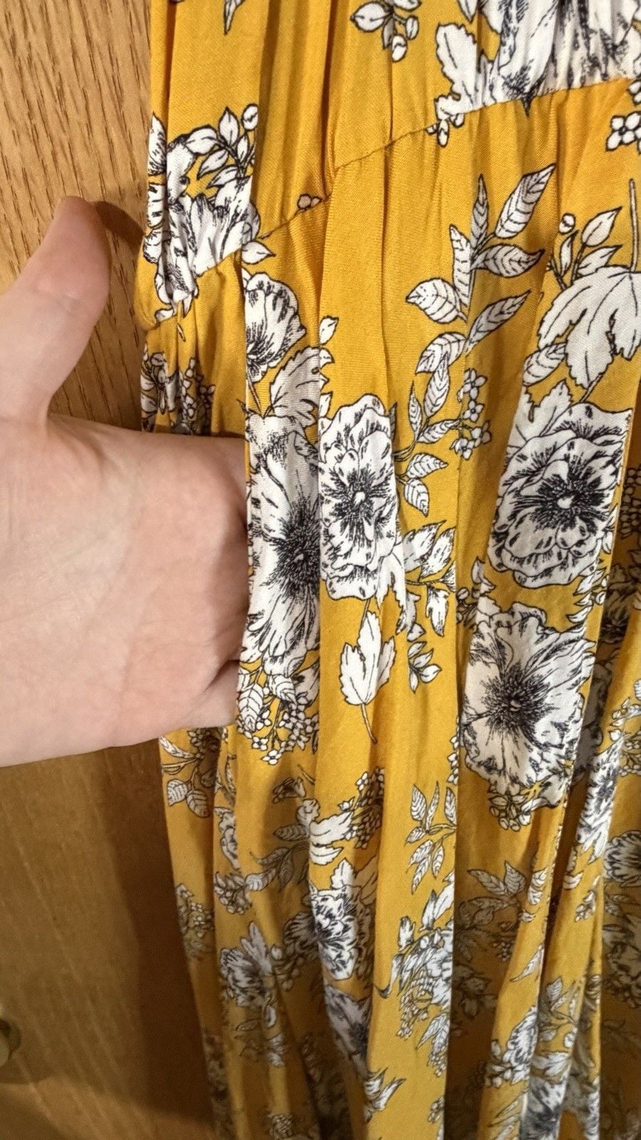 Torrid Yellow Floral Sleeveless A-Line Midi Dress Plus Size 3XL 3