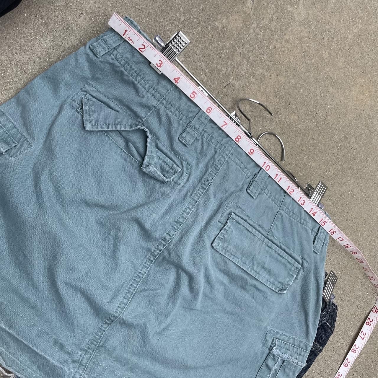 Old Navy heathered green cargo mini skirt  7