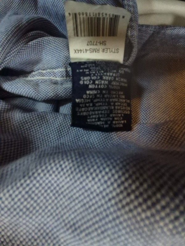 Regatta Sport Blue Button-Down Long Sleeve Shirt 1XL 7