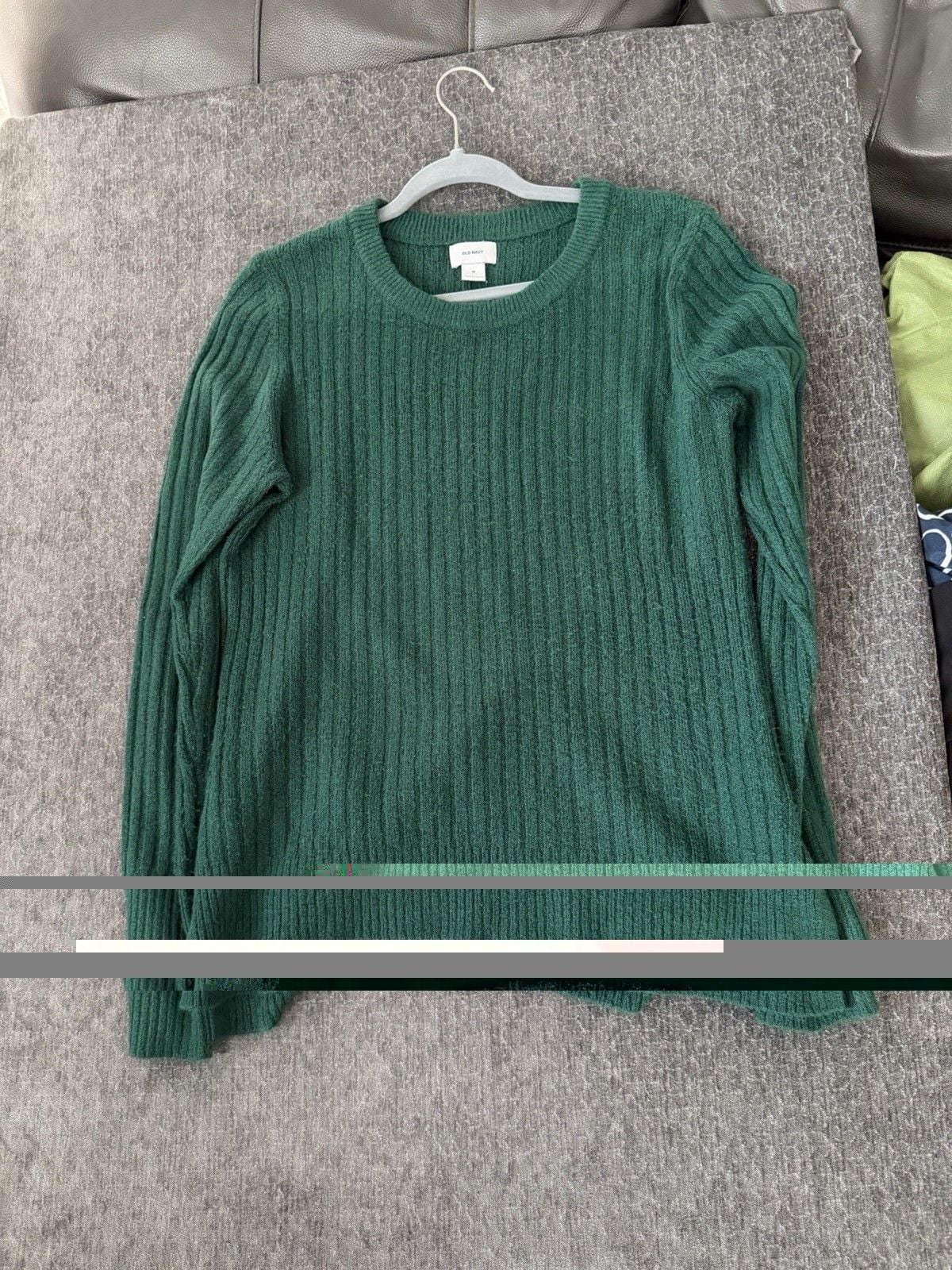 Old Navy Green Ribbed Knit Pullover Sweater Women's 6